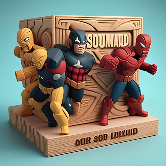 3D модель Боевая игра комиксов Marvel Super Hero Squad (STL)